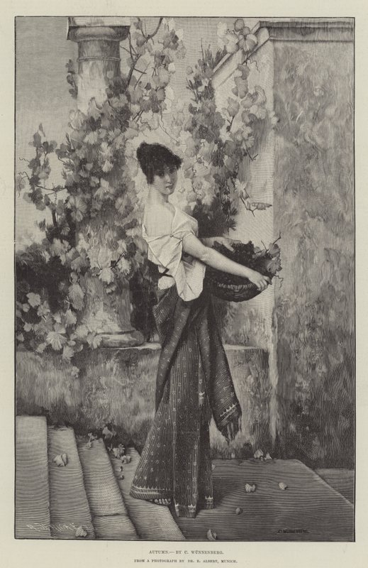 Sonbahar (gravür) by English School