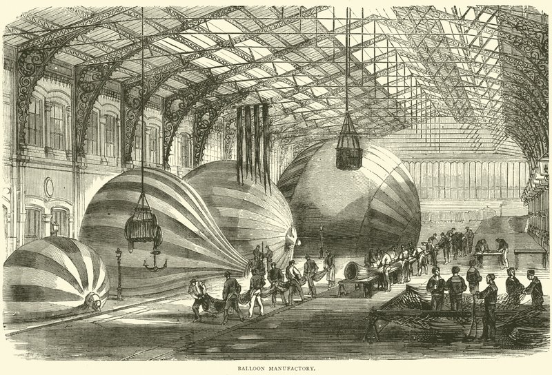Balon Fabrikası, Ekim 1870 by English School