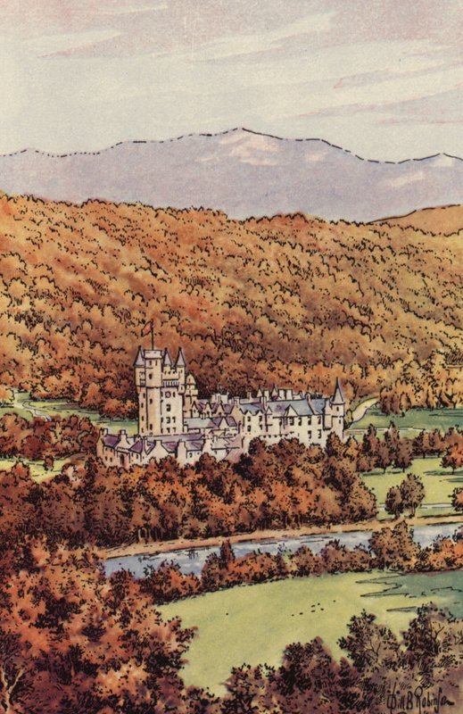 Balmoral Kalesi (renkli taş) by English School