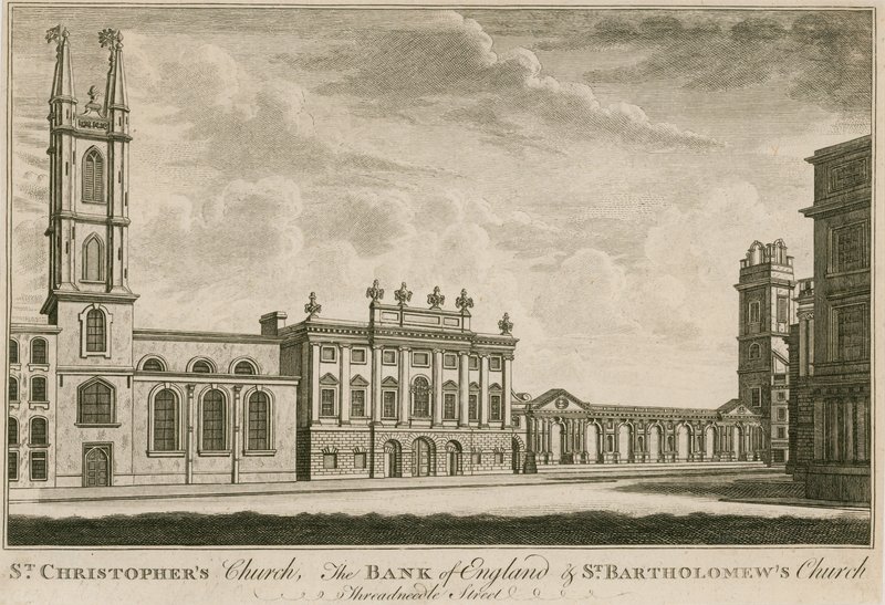 İngiltere Bankası, Doğu Kanadı, Sir Robert Taylor tarafından eklendi, 1765 by English School