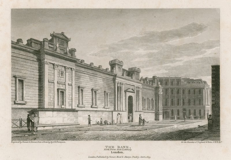 İngiltere Merkez Bankası, Sir John Soanes cepheleri by English School