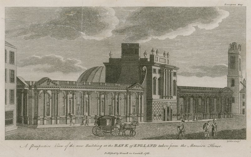 İngiltere Bankası, Batı Kanadı, Sir Robert Taylor tarafından eklendi, 1783 by English School