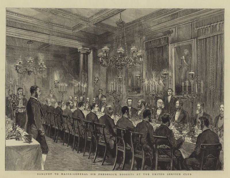 Birleşik Hizmet Kulübünde Tümgeneral Sir Frederick Roberts