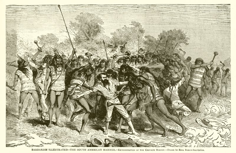 Barbarlık Resimli--Güney Amerika Manneri--Crevaux Misyonu