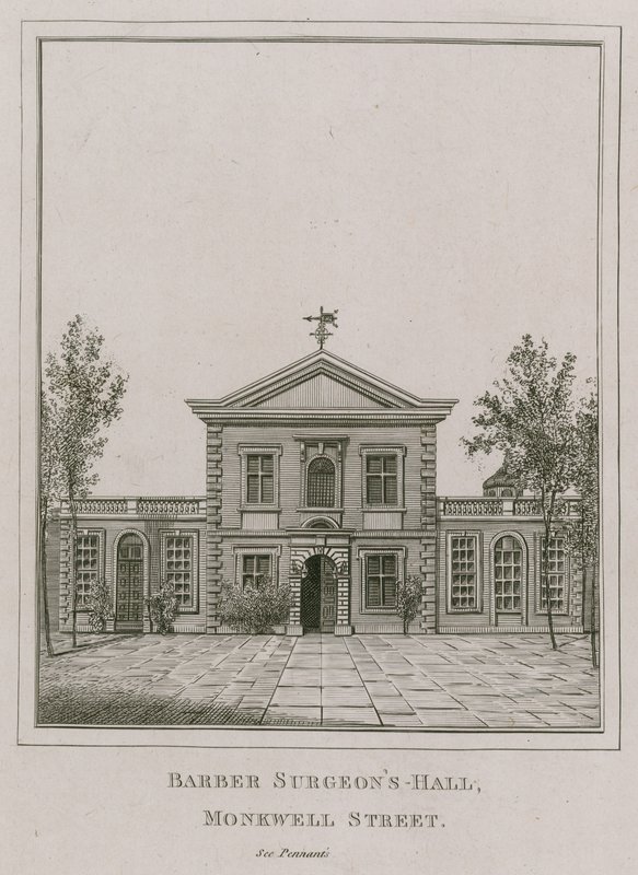 Berber Cerrahlar Salonu, Monkwell Street, Londra by English School