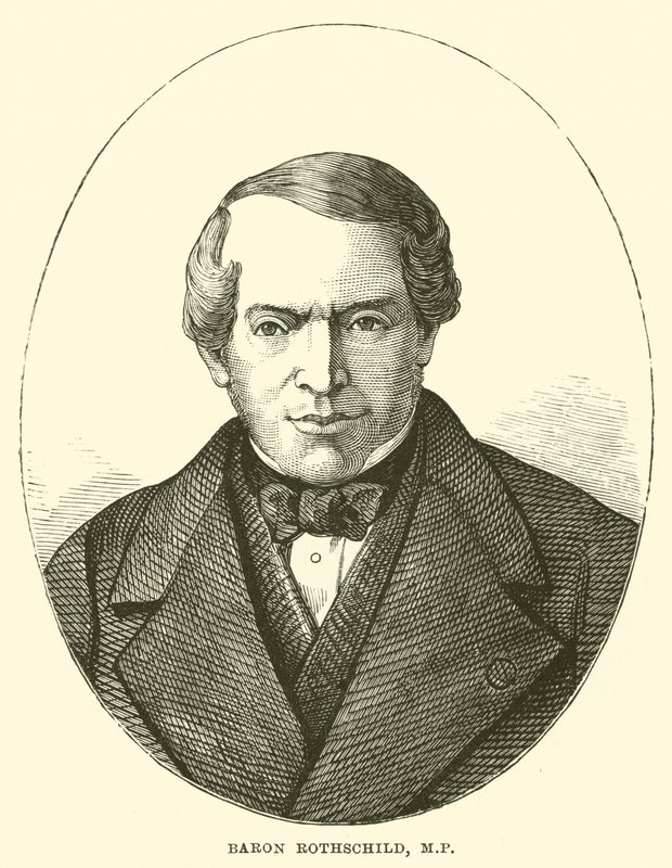 Baron Rothschild, MP (gravür) by English School