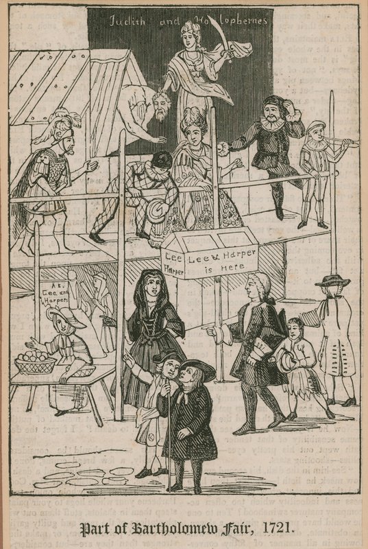 Bartholomew Fuarı, 1721; Lee ve Harpers Booth by English School