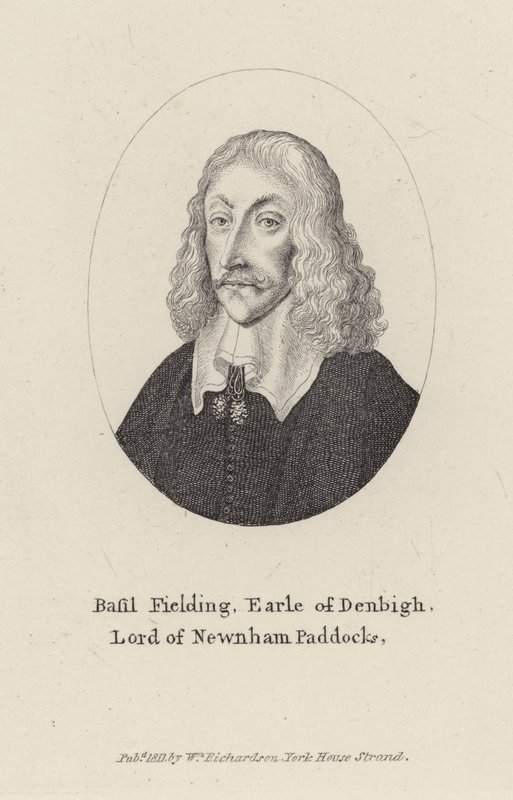 Basil Fielding, Denbigh Kontu (gravür) by English School