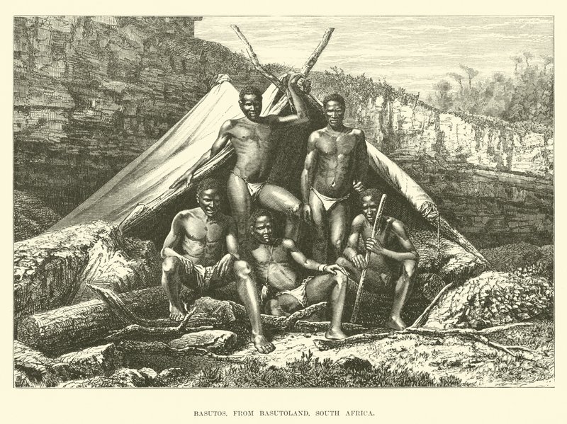 Basutos, Basutoland, Güney Afrika