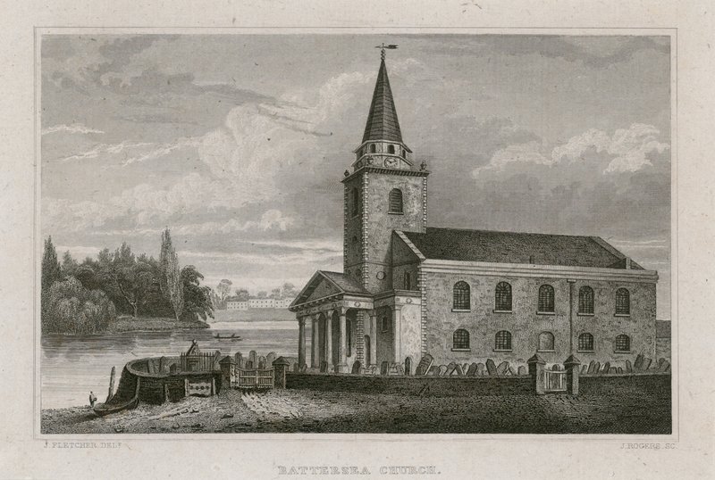Battersea Kilisesi, Surrey by English School