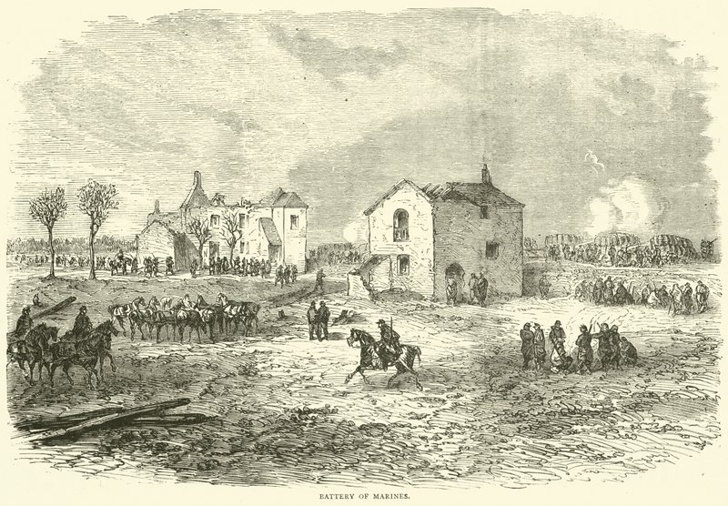Deniz Piyadeleri Bataryası, Aralık 1870 by English School