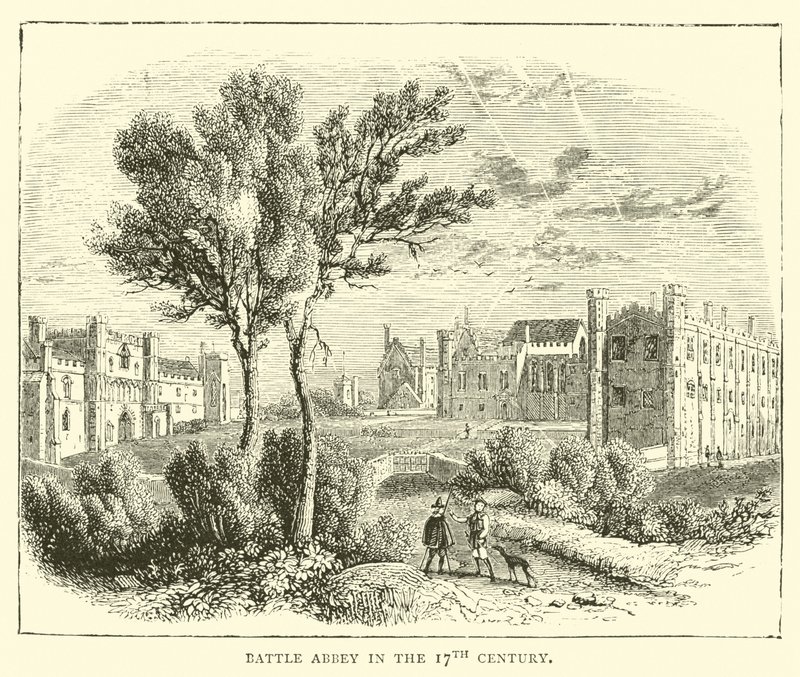 17. yüzyılda Savaş Manastırı by English School