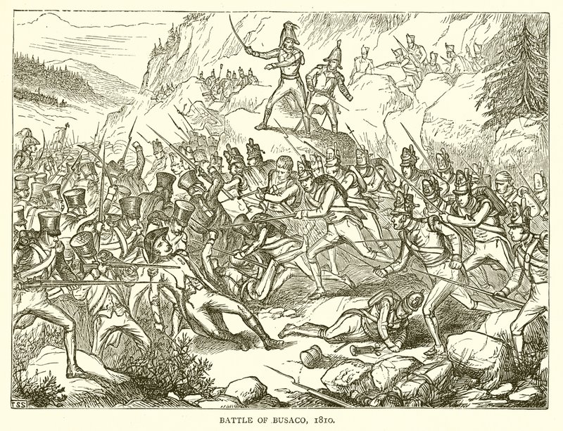 Busaco Savaşı, 1810 by English School