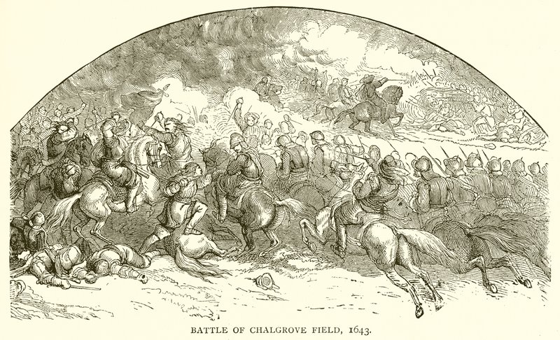 Chalgrove Field Savaşı, 1643 by English School