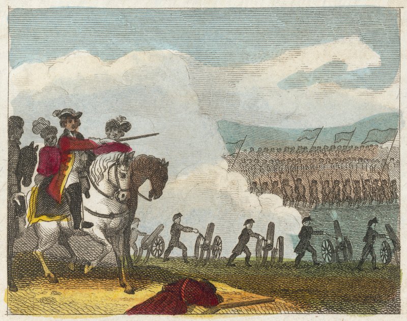 Culloden Savaşı (renkli gravür) by English School
