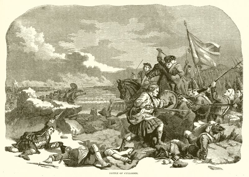 Culloden Savaşı by English School