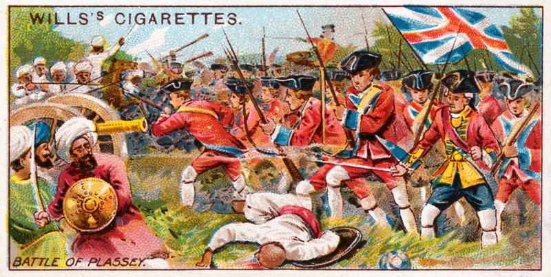 Plassey Savaşı by English School