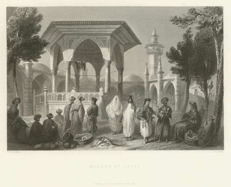 Yafa Pazarı, 1837 by English School