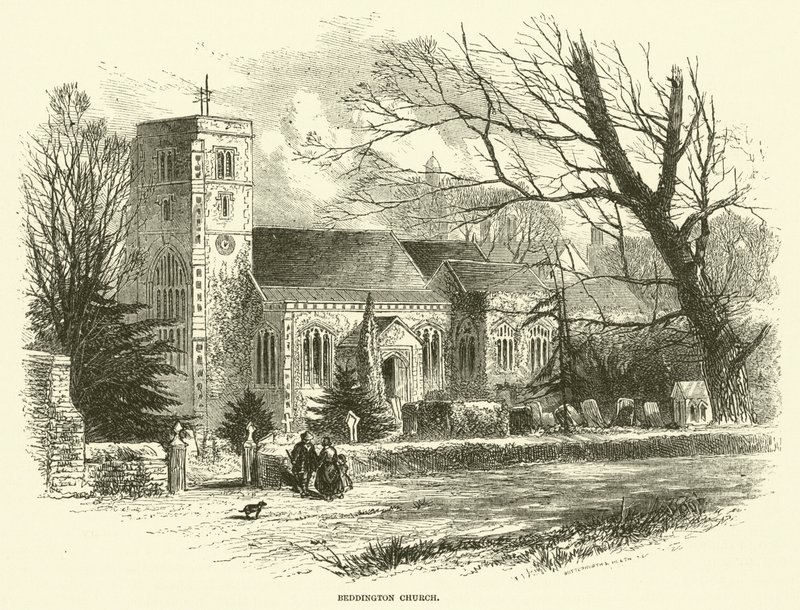 Beddington Kilisesi (gravür) by English School