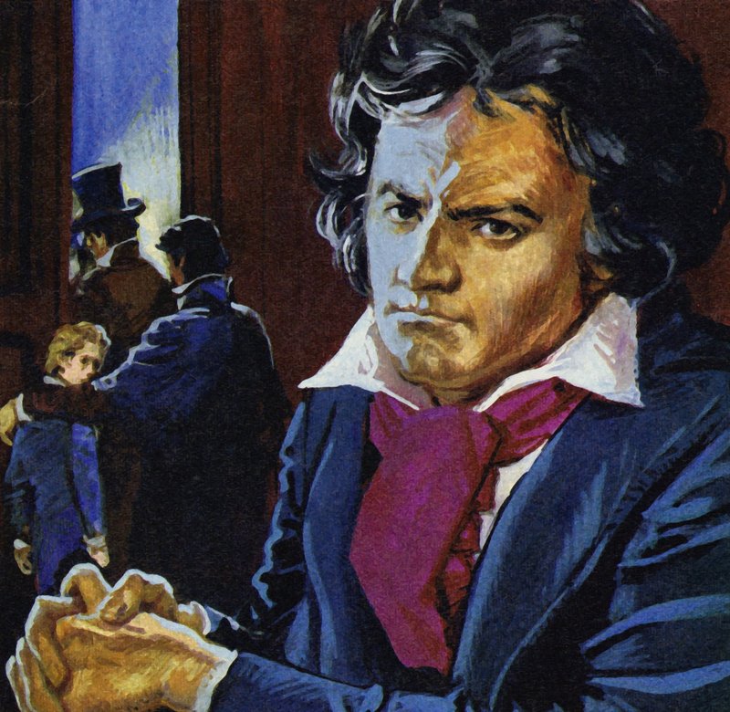 Beethoven, 11 yaşındaki Liszt onun için oynadığında çok etkilenmişti. by English School