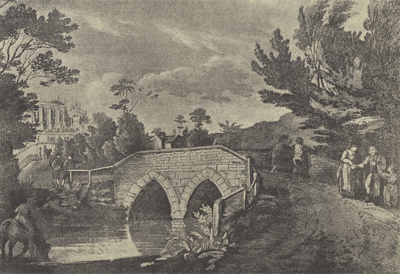 Dilenciler Köprüsü, 1796 (gravür) by English School
