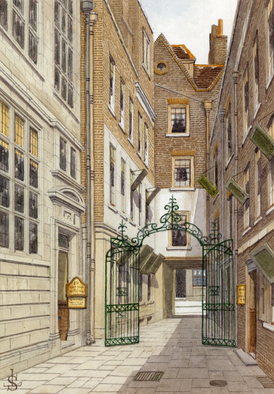 Benet Place, Gracechurch Caddesi (kağıt üzerinde wc) by English School