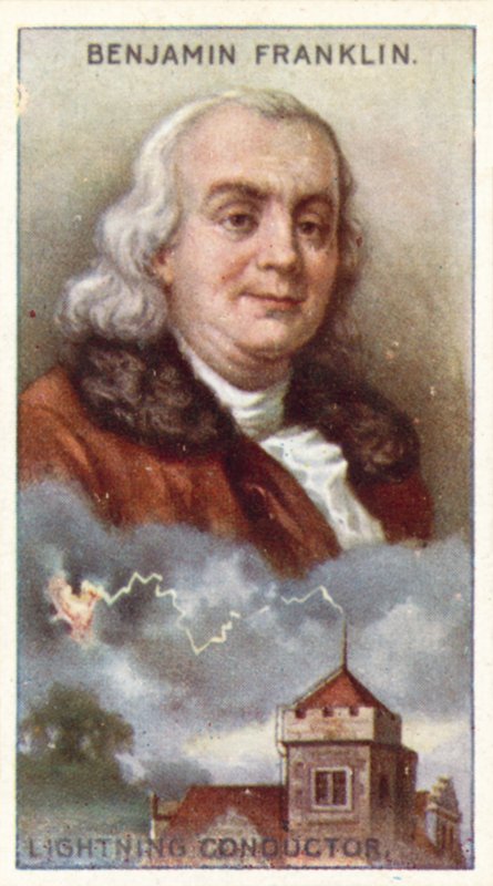 Benjamin Franklin, Yıldırım İletkeni by English School