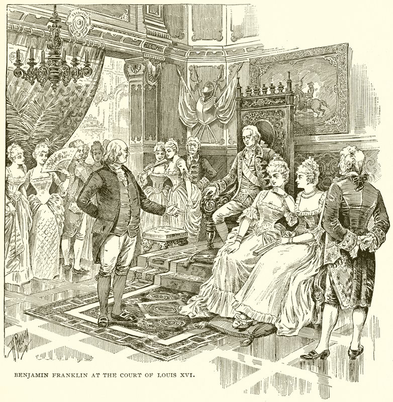 Benjamin Franklin, Louis XVI Mahkemesi