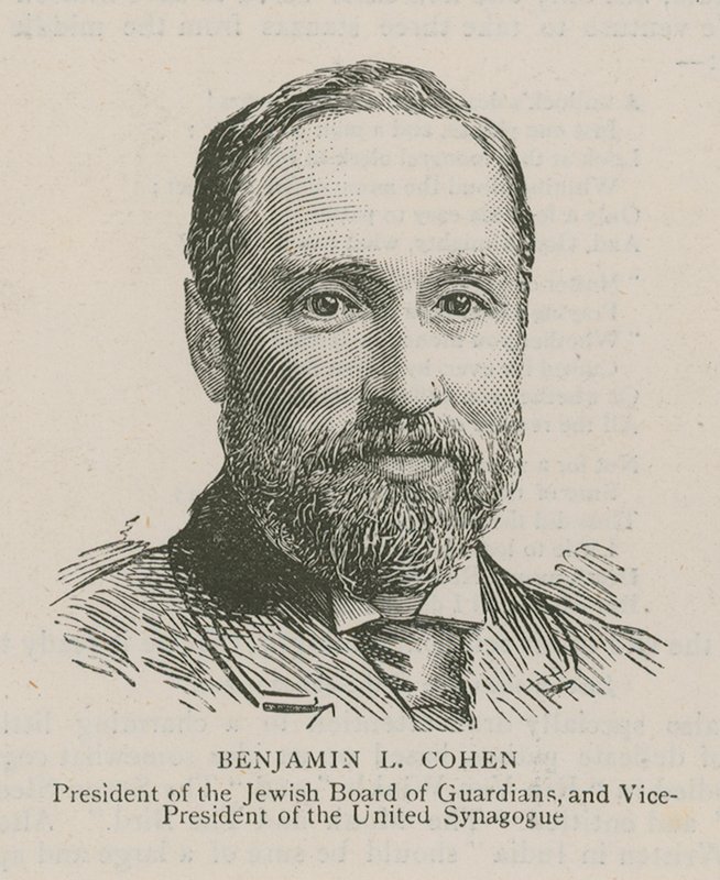 Benjamin L. Cohen, Yahudi Muhafızlar Kurulu Başkanı ve Birleşik Sinagog Başkan Yardımcısı by English School