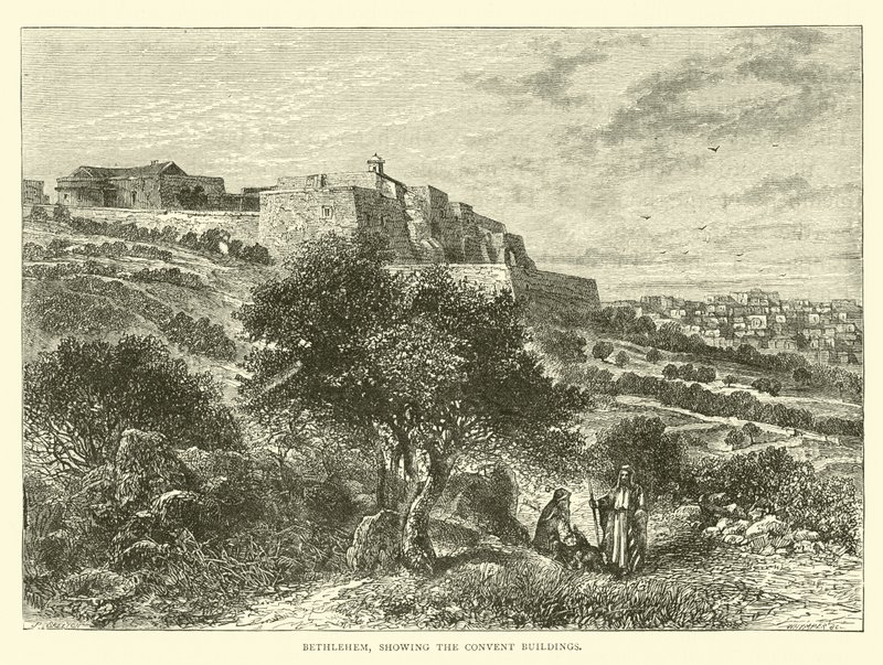 Bethlehem, Manastır Binalarını gösteriyor by English School