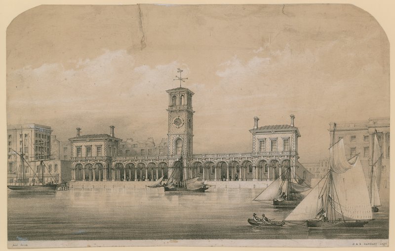 Billingsgate pazarı by English School