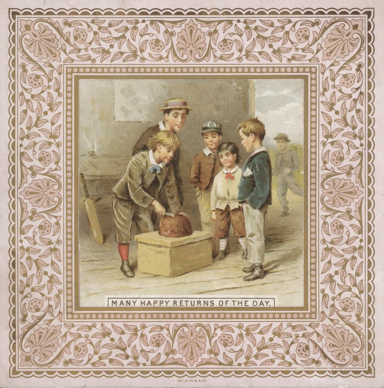 Doğum günü kartı (chromolitho) by English School