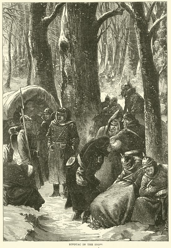 Karda Bivouac, Kasım 1870 by English School