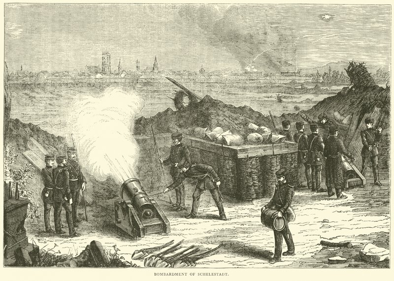 Schelestadt bombardımanı, Ekim 1870 by English School