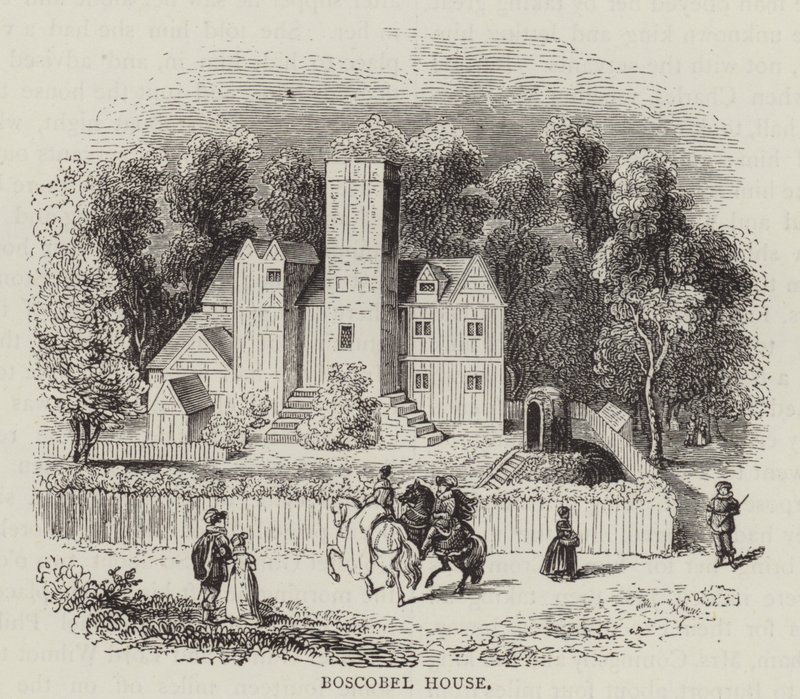 Boscobel Evi (gravür) by English School