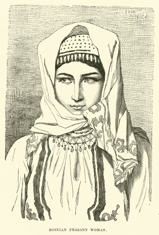 Bosnalı köylü kadın by English School