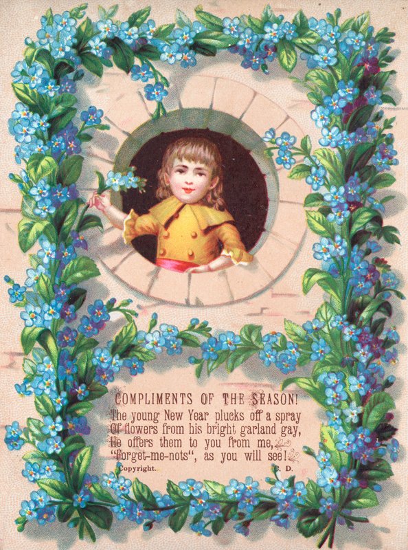 Unutma Beni Çocuk ve Garland, Noel Kartı by English School