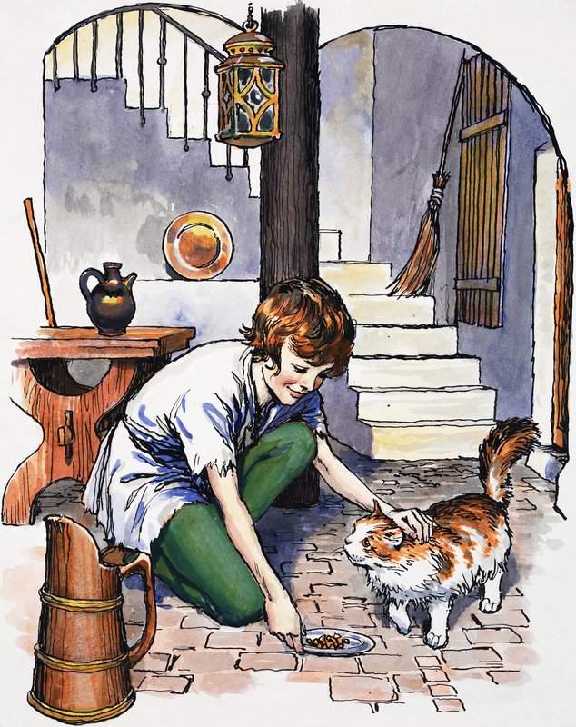 kedi ile çocuk by English School