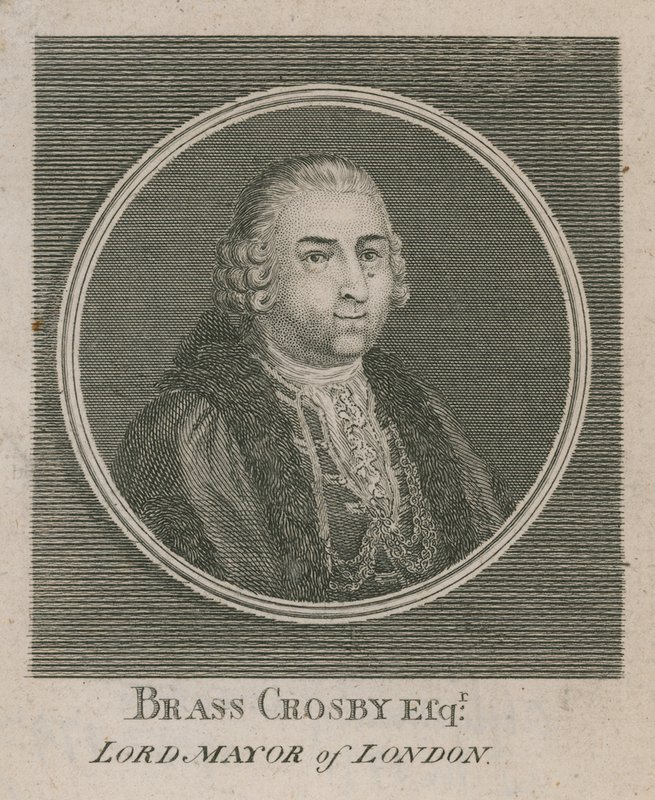 Brass Crosby, Londra Belediye Başkanı 1765 by English School