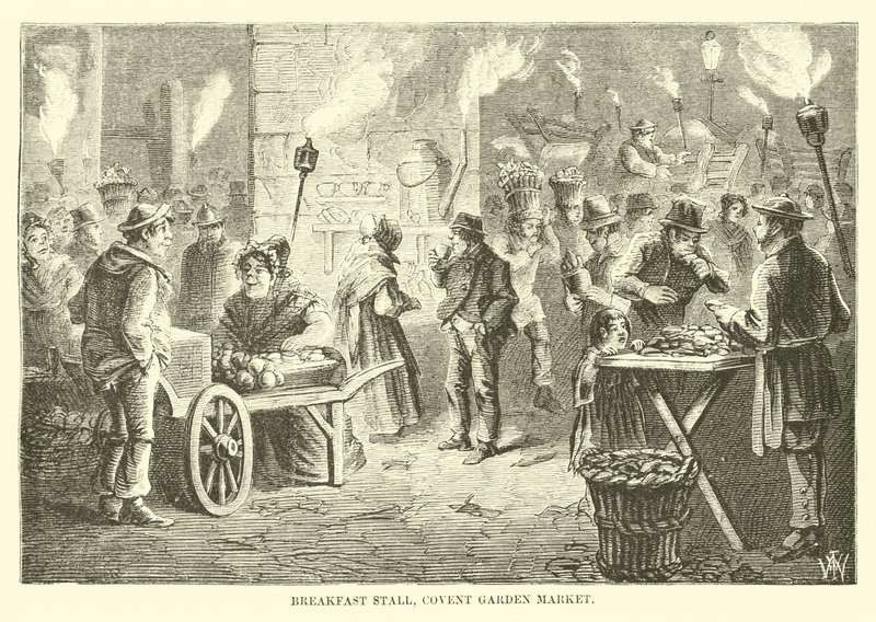 Kahvaltı tezgahı, Covent Garden Pazarı by English School