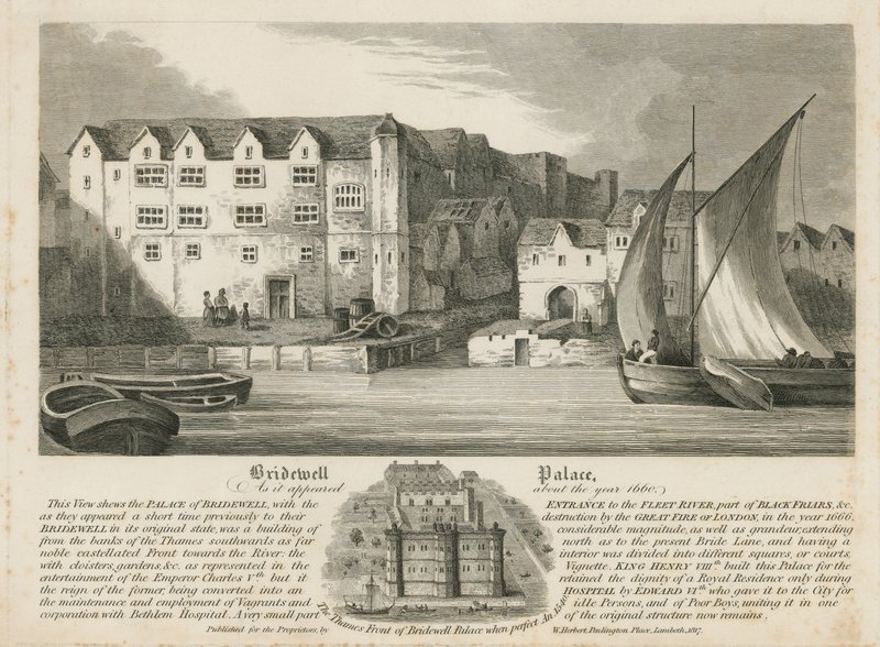 Bridewell Sarayı, 1660 yılında ortaya çıktığı şekliyle by English School