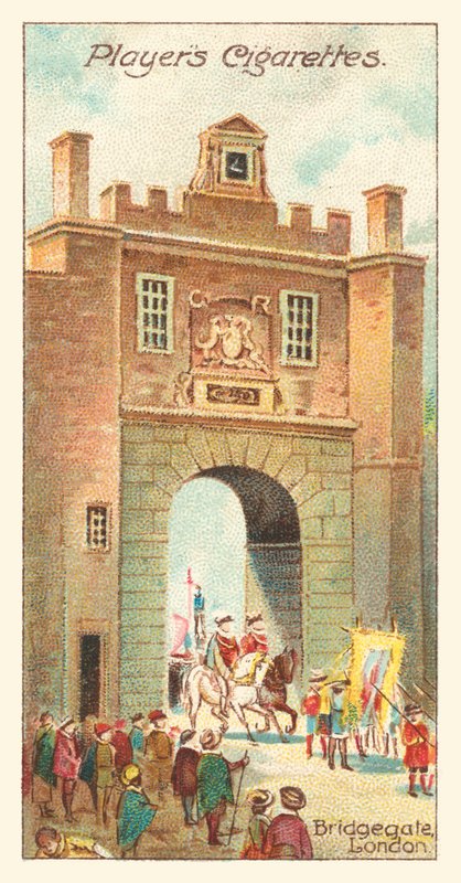Bridgegate, Londra (chromolitho) by English School