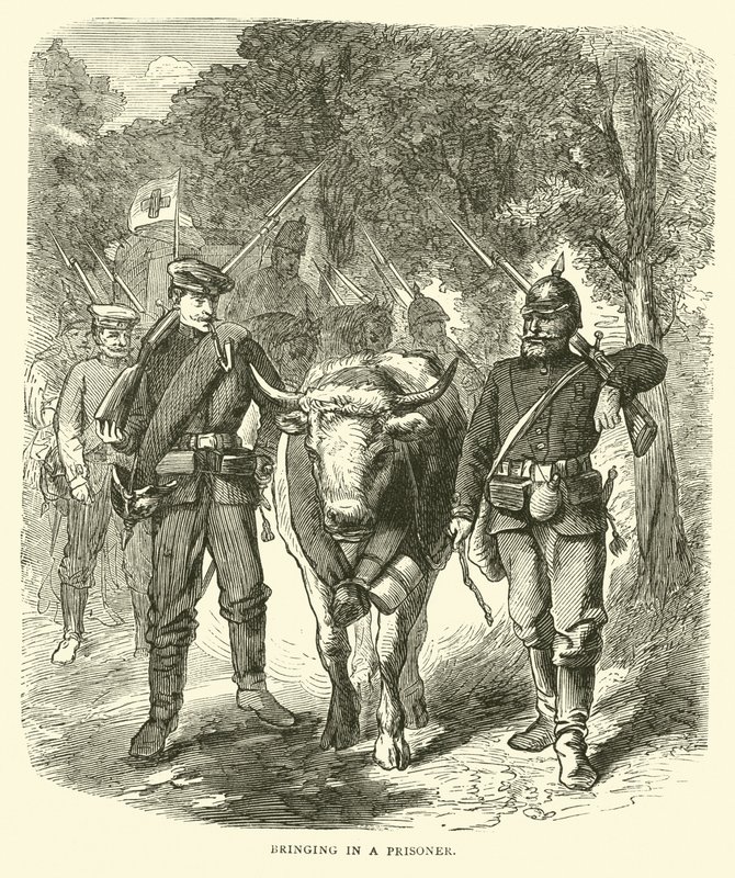 Bir mahkumun getirilmesi, Eylül 1870 by English School