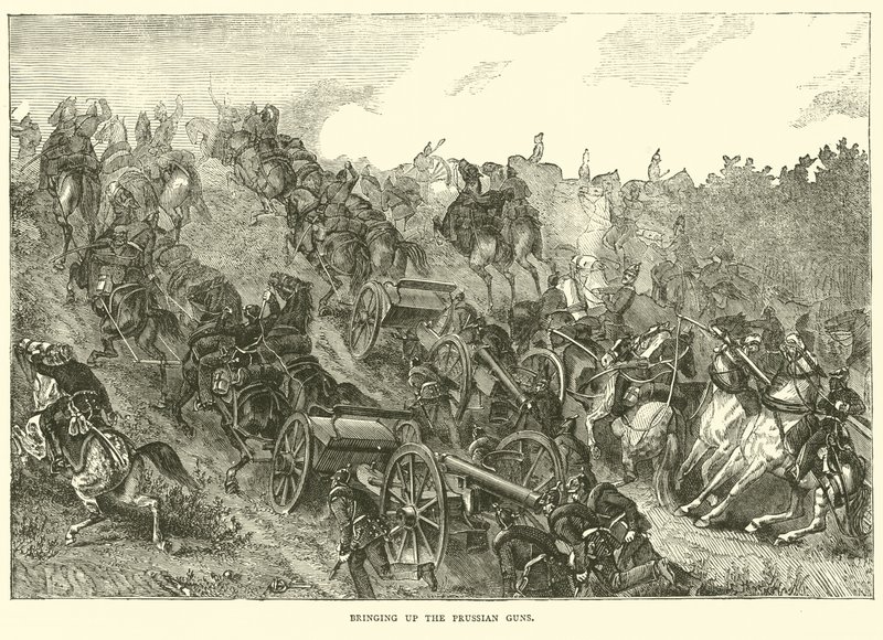 Prusya Silahlarını Yetiştirmek, Ağustos 1870 by English School