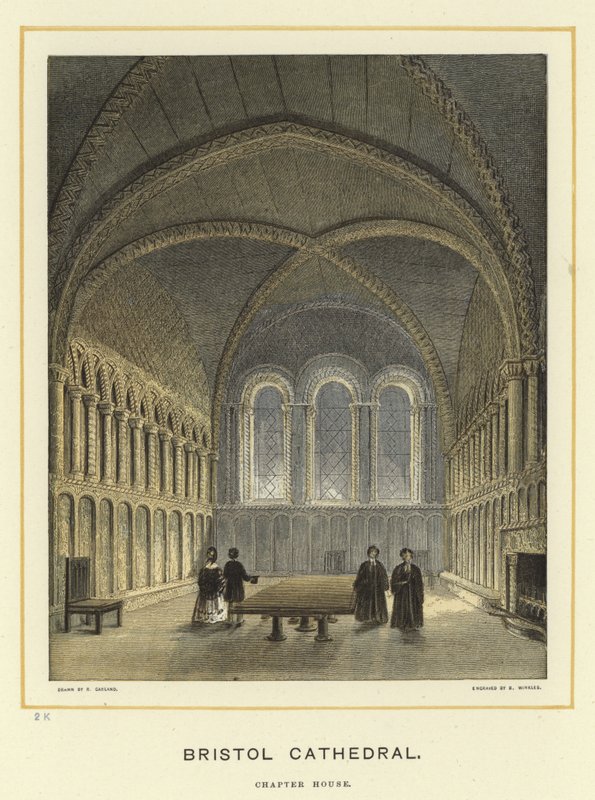 Bristol Katedrali, bölüm evi by English School