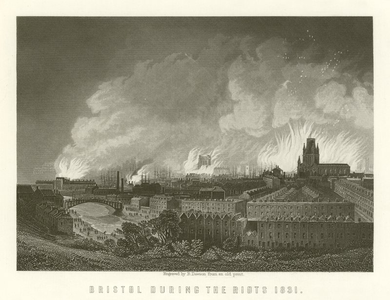 1831 ayaklanmaları sırasında Bristol by English School
