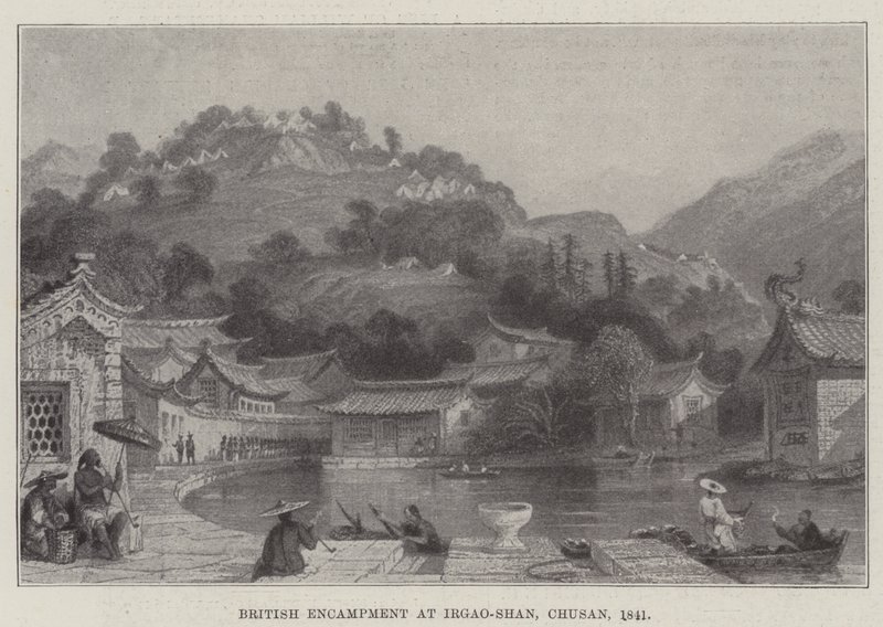 Irgao-Shan, Chusan'daki İngiliz Kampı by English School