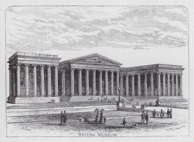 British Museum (gravür) by English School