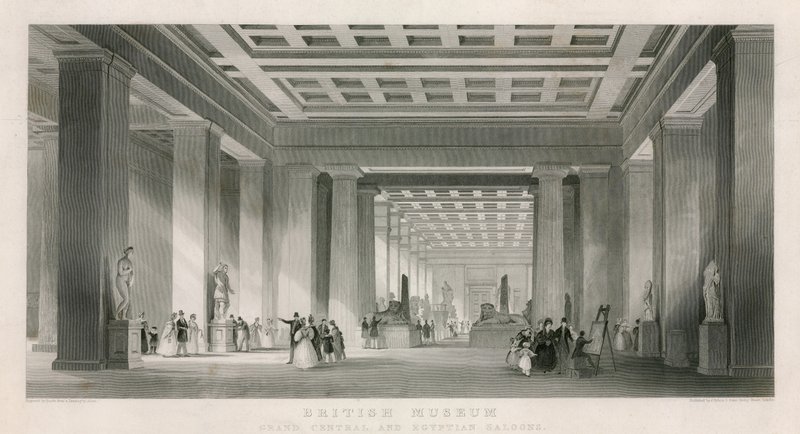 British Museum, Grand Central ve Mısır Salonları by English School