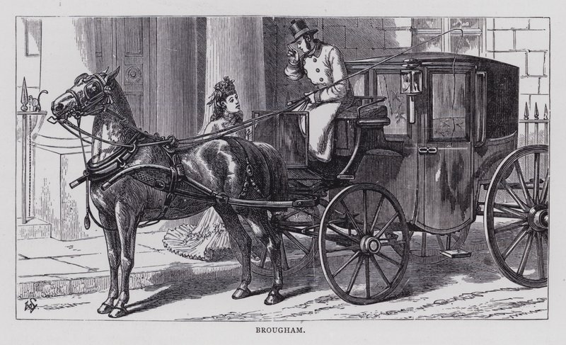 Brougham (gravür) by English School